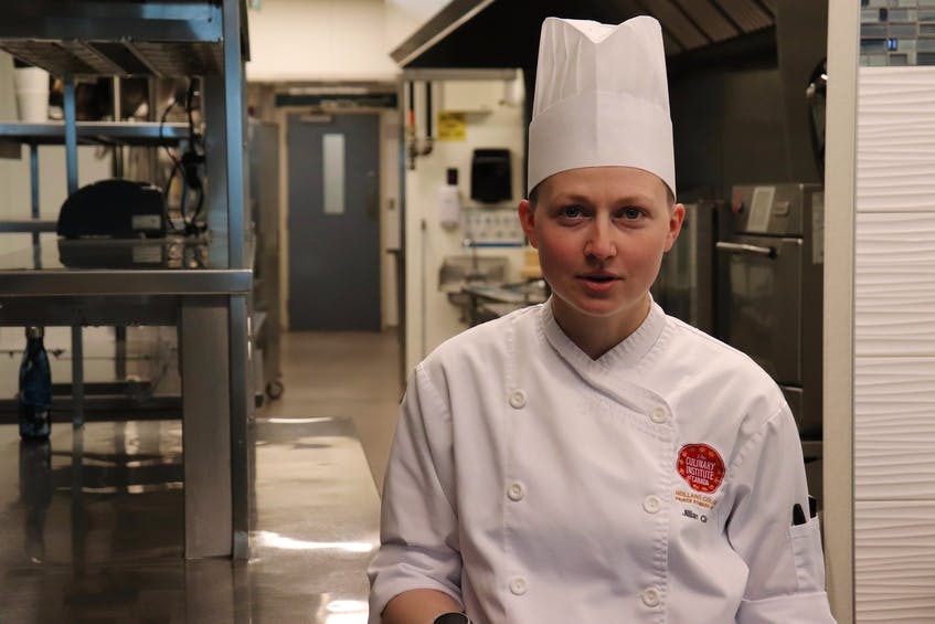 Jillian Clark, a former chemist attending the Culinary Institute of Canada, says the skills she learned in the laboratory have translated directly to the kitchen. - Logan MacLean